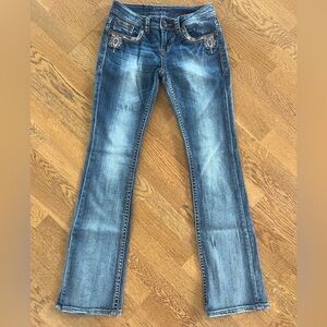 Grace in LA Women’s Size 27 Jeans with Embellished Pockets